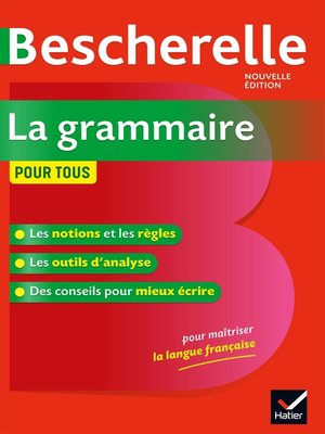 cover image of Bescherelle La grammaire pour tous